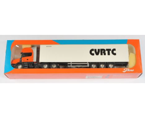 Tekno 1:50 Scale Scania 164L 580 Topline Torpedo with Curtain Side Trailer "CVRTC 2002", Limited Edition 80/100, with accesso