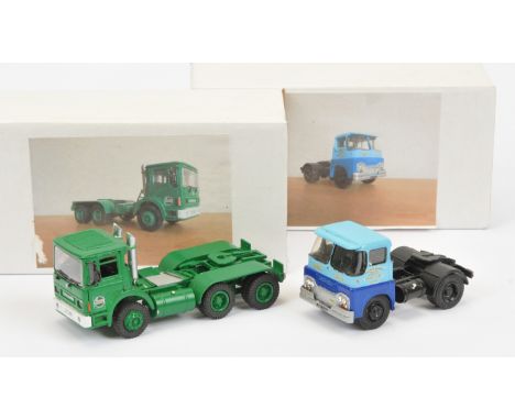 Unknown Maker (possibly Kingfisher Models or Similar) White Metal Boxed Pair, to include Guy Warrior Truck "North Lincs Haula