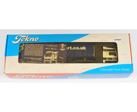 Tekno No.8972TS 1:50 Scale MAN TGX 26.480 with Curtain Side Trailer "W.F. Hall", Limited Edition 124/130, although unchecked 