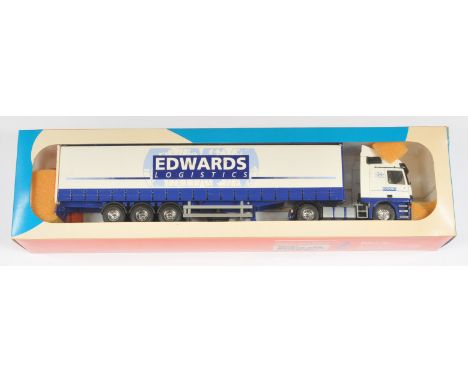 Tekno The British Collection No91 1:50 Scale Mercedes-Benz Actros with Trailer "Edwards Logistics", with accessories, althoug