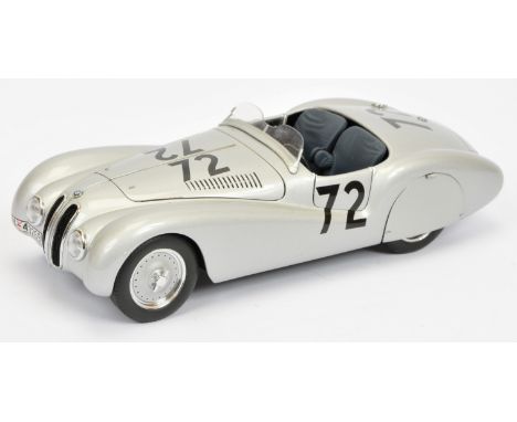 Autoart 1:18 Scale BMW 328 Mille Miglia, racing number 72, condition appears to be Good Plus to Excellent. See photo.
