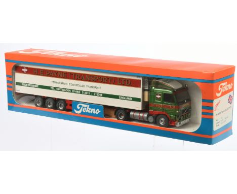 Tekno The British Collection No.60 1:50 Scale Volvo FH12 with Refrigerator Trailer "H.E. Payne Ltd.", with accessories, altho
