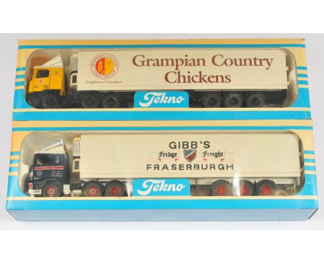 Tekno The British Collection Boxed Pair, to include; (1) No.2 1:50 Scale Leyland DAF 95 with Refrigerator Trailer "Grampian C