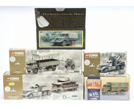 Corgi Classics and similar, a mixed boxed group of Military Vehicles to include, 69902 British Army Bedford Mk High Canvas Ba