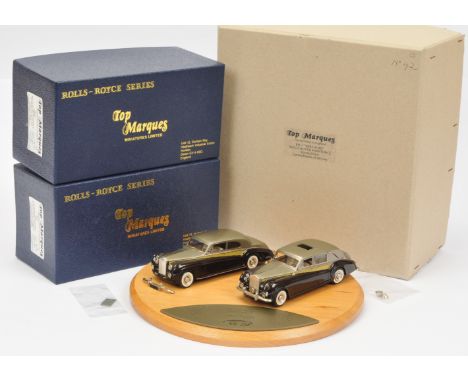 Top Marques RR13 1/43rd scale "His &amp; Hers" Rolls Royce Set Phantom V by James Young comprising 1961 2-door Limousine and 