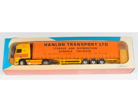 Tekno The Irish Collection No.11 1:50 Scale DAF 95XF with Curtain Side Trailer "Hanlon Transport Ltd.", with accessories, alt