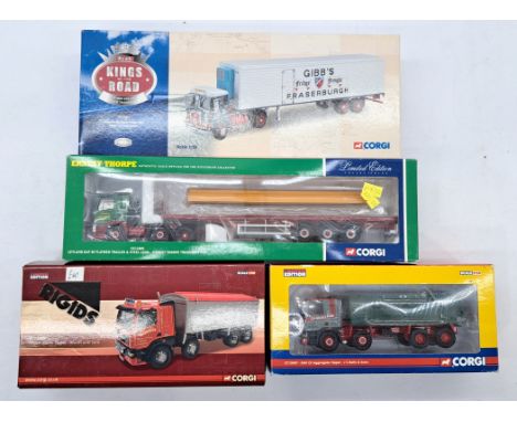 Corgi 1:50 Scale Boxed Commercial Vehicle Group, to include; (1) CC11805 Leyland DAF 85 Flatbed Trailer &amp; Steel Load "Ern