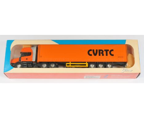 Tekno 1:50 Scale Scania 164L 580 Topline Torpedo with Trailer "CVRTC 2003", although unchecked for completeness, condition ap