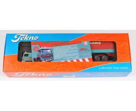Tekno No.2601 1:50 Scale Scania LB141 with Tilt Trailer "Pollock Scotrans", Limited Edition 85/125, with accessories, althoug
