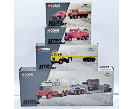 Corgi Heavy Haulage 1:50 Scale Boxed Group, to include 17602 Scammell Constructor and 24 Wheel Low Loader with Load "Sunter B