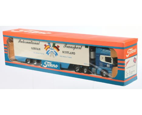 Tekno The British Collection No.79 1:50 Scale Scania 144L with Refrigerator Trailer "Girvan Scotland" (box states livery P&am