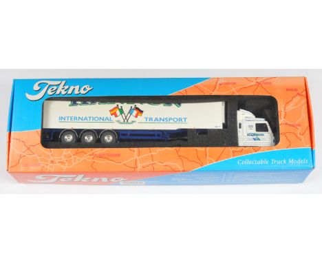 Tekno The Irish Historical Collection No.7 1:50 Scale Scania 143 450 with Refrigerator Trailer "Hannon", with accessories, al