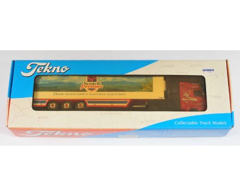 Tekno No.6950 1:50 Scale Mercedes-Benz Actros 1854 with Refrigerator Trailer "Francie Gilbert", with accessories, although un