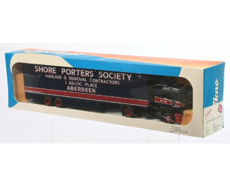 Tekno The British Collection No.96 1:50 Scale Scania 114L 340 with&nbsp; Trailer "Shore Porters Society", with accessories, a