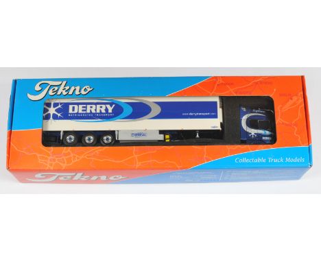 Tekno The Irish Collection No.31 1:50 Scale Scania Topline R500 with Refrigerator Trailer "Derry Transport", with accessories
