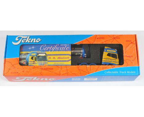 Tekno No.074076Ba 1:50 Scale Volvo FH04 Globetrotter with Tanker "D.R. Macleod", Limited Edition 67/175, with accessories, al