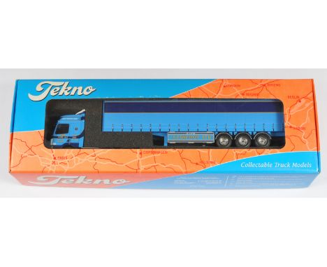 Tekno The Irish Collection No.22 1:50 Scale DAF GF Space Cab with Curtain Side Trailer "A.F. Davison Ltd.", with accessories,