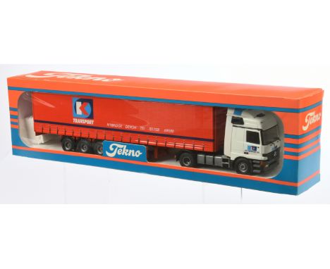 Tekno The British Collection No.63 1:50 Scale Mercedes-Benz Actros with Curtain Side Trailer "Kay Transport", with accessorie