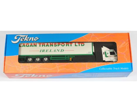 Tekno The Irish Historical Collection No.1 1:50 Scale Scania 143M 450 with Refrigerator Trailer "Lagan Transport", with acces