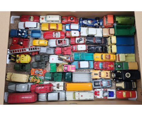 Corgi, Dinky, Tekno &amp; Similar Unboxed Vehicle Group, to include Corgi Daktrai Land Rover 109" W.B., Dinky 253 Daimler Amb