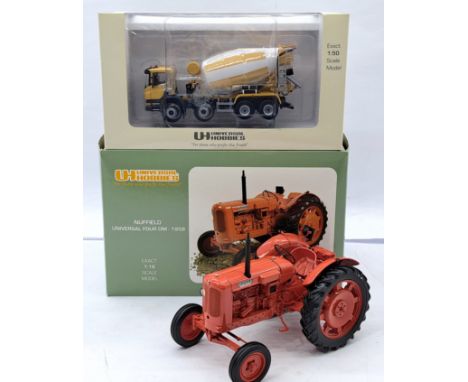 Universal Hobbies Boxed Pair, to include; (1) UH2715 1:16 scale&nbsp; Nuffield Universal Four DM Tractor - 1958; and (2) UH56