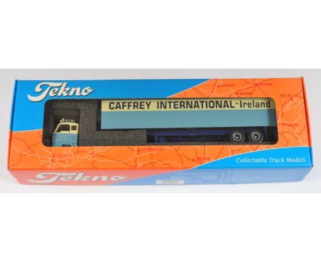 Tekno No.8078 1:50 Scale Volvo FB88 with Refrigerator Trailer "Caffrey", with accessories, although unchecked for completenes