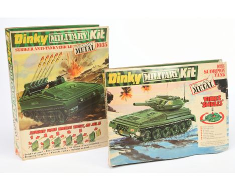 Dinky "Dinky Kit", a mixed pair of Military Tanks to include, Dinky 1038 Scorpion Tank and 1035 Striker Anti-Tank Vehicle - C