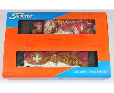 Tekno No.098006i Ristimaa Madonna 1:50 Scale Limited Edition 2-Piece Set, comprising of Scania R-Series Topline rigid truck w