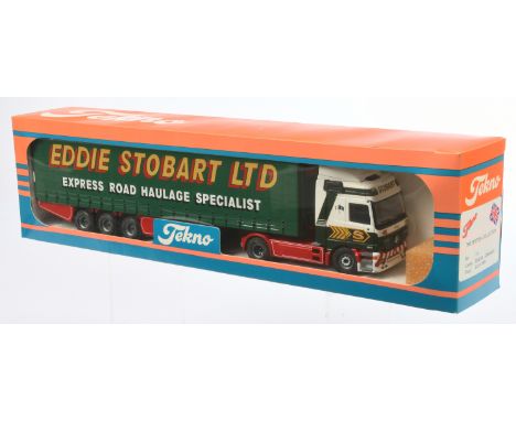 Tekno The British Collection No.74 1:50 Scale Mercedes-Benz Actros 184U with Curtain Side Trailer "Eddie Stobart Ltd.", altho