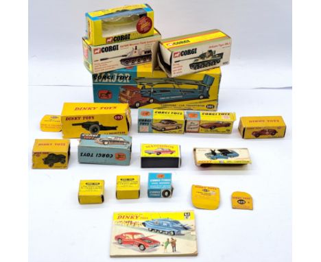Corgi, Dinky Matchbox Quantity of EMPTY Boxes, to include Corgi 1105 "Carrimore" Car Transporter, Corgi 900 PzKpfw Tiger Mk.1