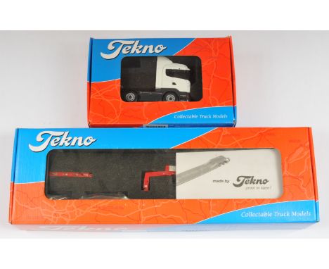 Tekno 1:50 Scale Truck &amp; Trailer Boxed Pair, to include; (1) Tekno Basis 9500B Scania R620 Highline truck, with accessori