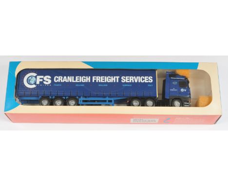 Tekno The British Collection No.87 1:50 Scale Mercedes-Benz Actros with Curtain Side Trailer "Cranleigh Freight Services", wi