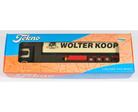Tekno No.9850TS 1:50 Scale Scania R420 with Refrigerator Trailer "Wolter Koops", with accessories, although unchecked for com