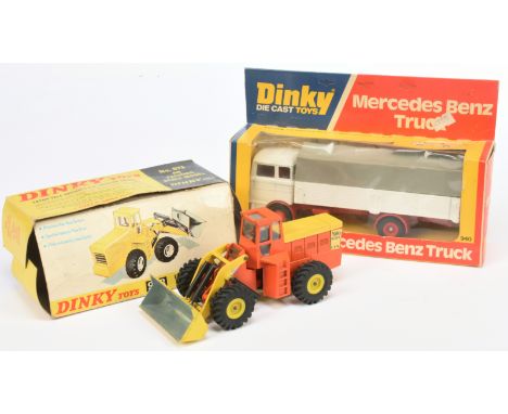 Dinky Toys, a mixed boxed group of Commercial Vehicles to include (1) Dinky 940 Mercedes Covered Truck - White cab and back g