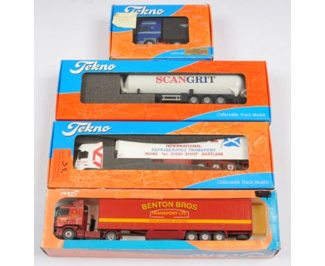 Tekno 1:50 Scale Boxed Code 3 Truck and Trailer Group, made by Dave Robinson Models to a Good standard, although unchecked fo