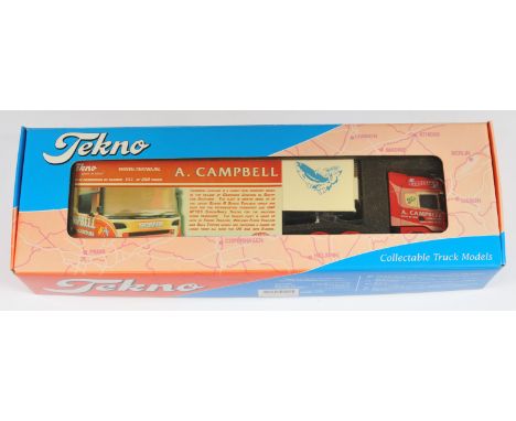 Tekno No.9950TS 1:50 Scale Scania R560 Topline with Refrigerator Trailer "A.Campbell", Limited Edition 52/250, with accessori