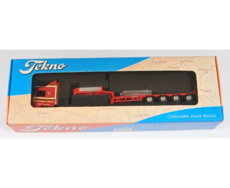 Tekno No.2747SLP 1:50 Scale Scania 143M Streamline with Goldhofer Low Loader Trailer "Sandy Kydd", with accessories, although