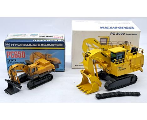 Shinsei &amp; NZG 1:50 Scale Komatsu Contruction Group, to include Shinsei (Japan) Komatsu PC650 Hydraulic Excavator, and NZG