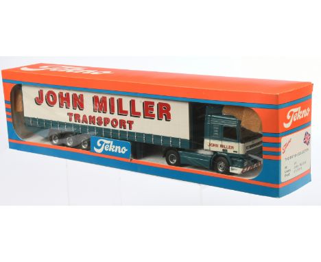 Tekno The British Collection No.48 1:50 Scale Leyland DAF 95 430 with Curtain Side Trailer "John Miller Transport", although 