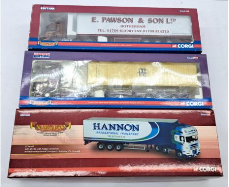 Corgi Hauliers of Renown 1:50 Scale Boxed Trio, to include; (1) CC12930 Scania Topline with Skeletal Trailer and Container Lo