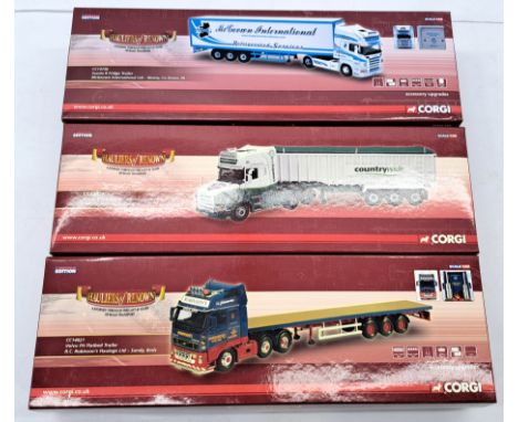 Corgi Hauliers of Renown 1:50 Scale Boxed Trio, to include; (1) CC13736 Scania R with Refrigerator Trailer "McGeown Internati