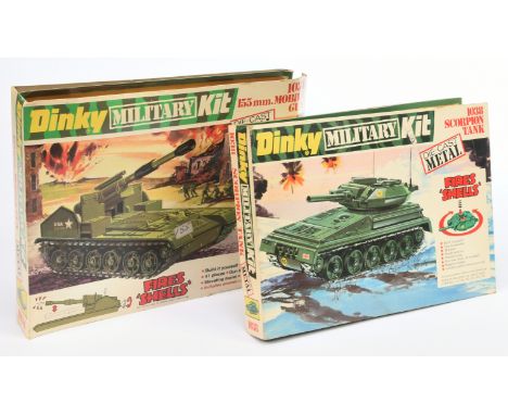 Dinky "Dinky Kit", a mixed pair of Military Tanks to include, Dinky 1038 Scorpion Tank and 1034 155mm Mobile Gun - Conditions