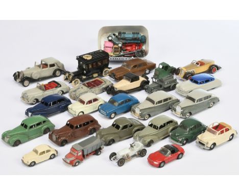 Dinky Toys, Matchbox and similar, a mixed unboxed group of Cars to include Oldsmobile, Chryslers and others similar. (Code 3,