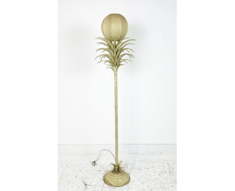 ATTRIBUTED TO SERGIO TERZANI PALM TREE TREE FLOOR LAMP, circa 1960's, painted metal, 160cm H. 