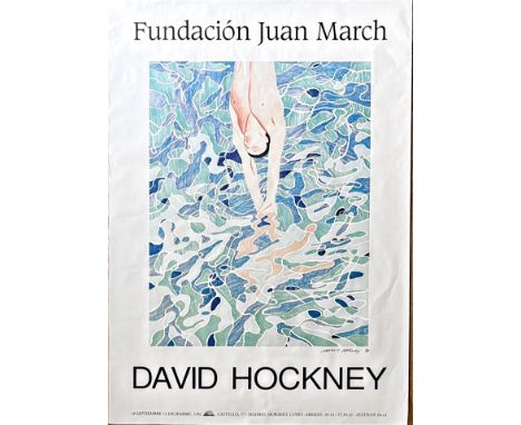 DAVID HOCKNEY (born 1937), Fundacion Juan March (s. 9716), lithographic poster, 1992, with a printed signature and date, 100c