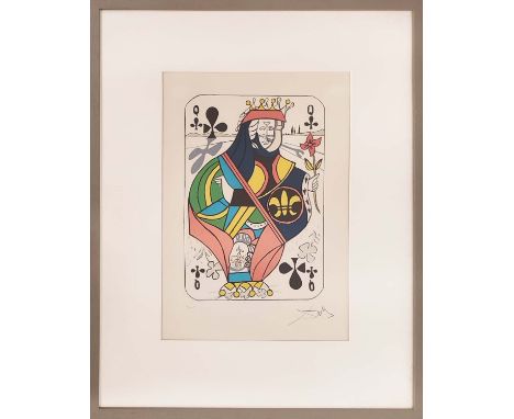 SALVADOR DALI, As De Trefles, lithograph on arches paper, 47cm x 32cm, signed artists proof. (Subject to ARR - see Buyers Con