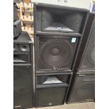 2 x Yamaha S115V Speakers, Frequency response 48hz-19khz, Power 300 Watt, Power Peak 600 Watt,