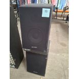 2 x Hitachi SS-W01 Hi-Fi Speakers , Nominal Impedence 8 ohms, Power RMS 40 Watts