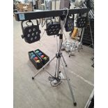 QTX PB-7 LED PAR BAR Power 100W 4 Light System with Tripod Stand.