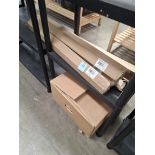 Box Containing Various Speaker Spares and 6 x 80cm Speaker Poles